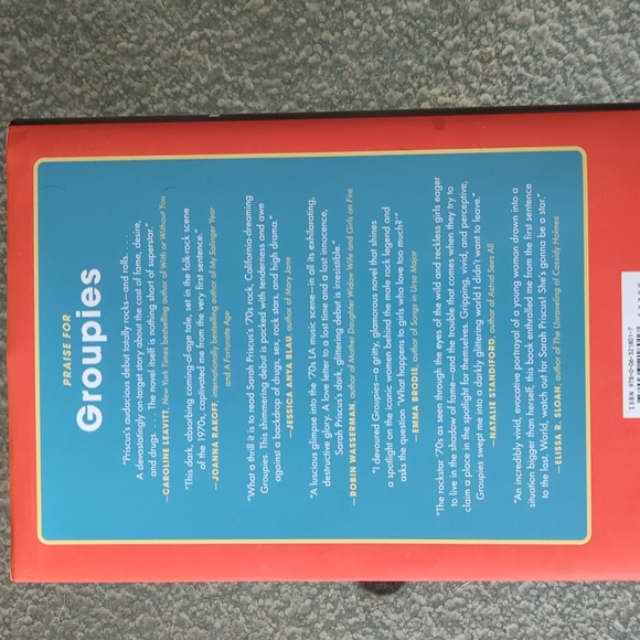 Excellent condition hard cover edition of Groupies a Novel by Sarah Priscus. - Picture 3 of 3